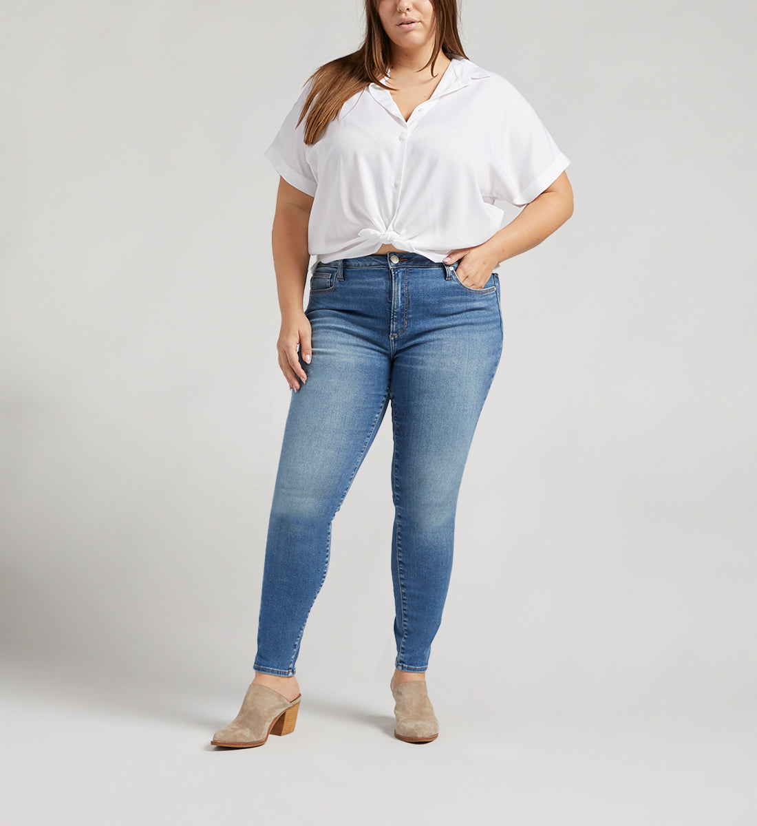 Forever Stretch High Rise Skinny Jeans Plus Size