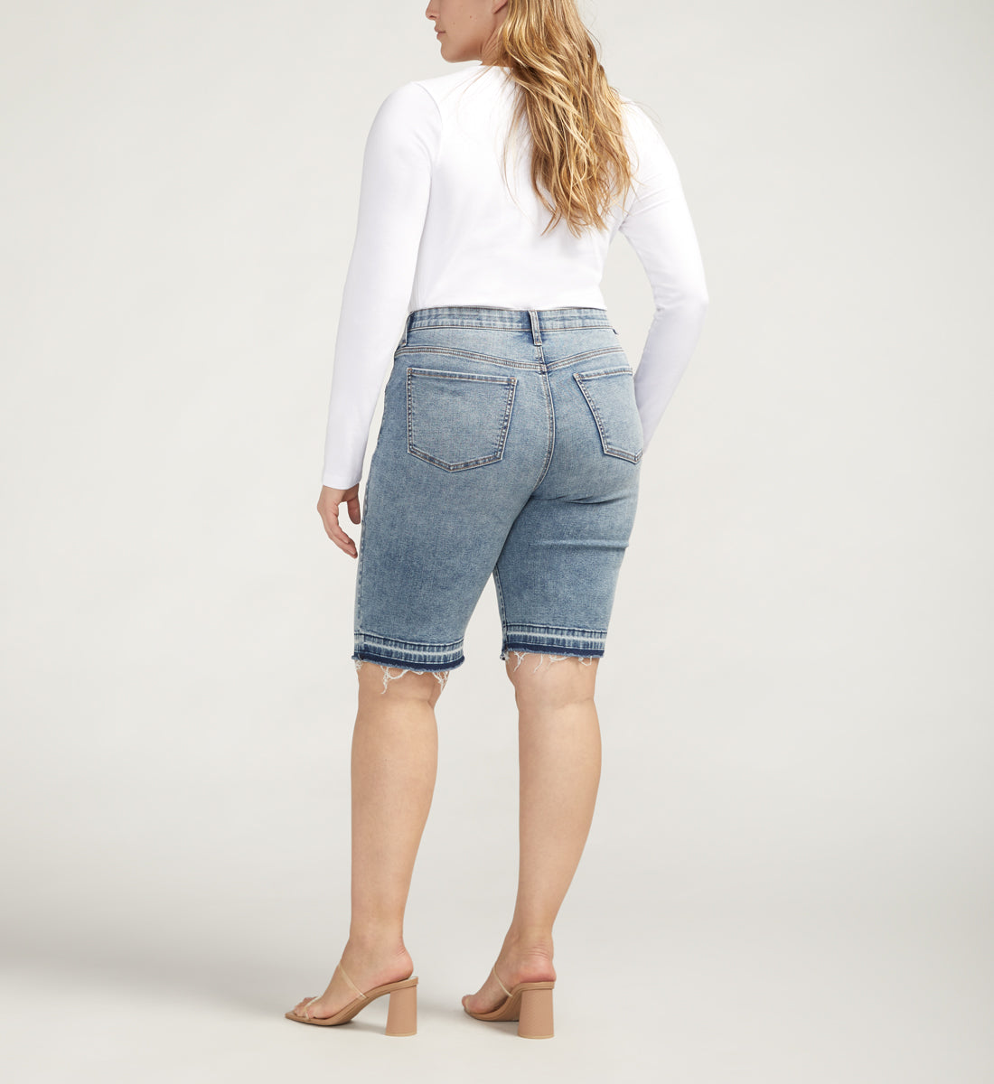 Cecilia Mid Rise Bermuda Shorts Plus Size