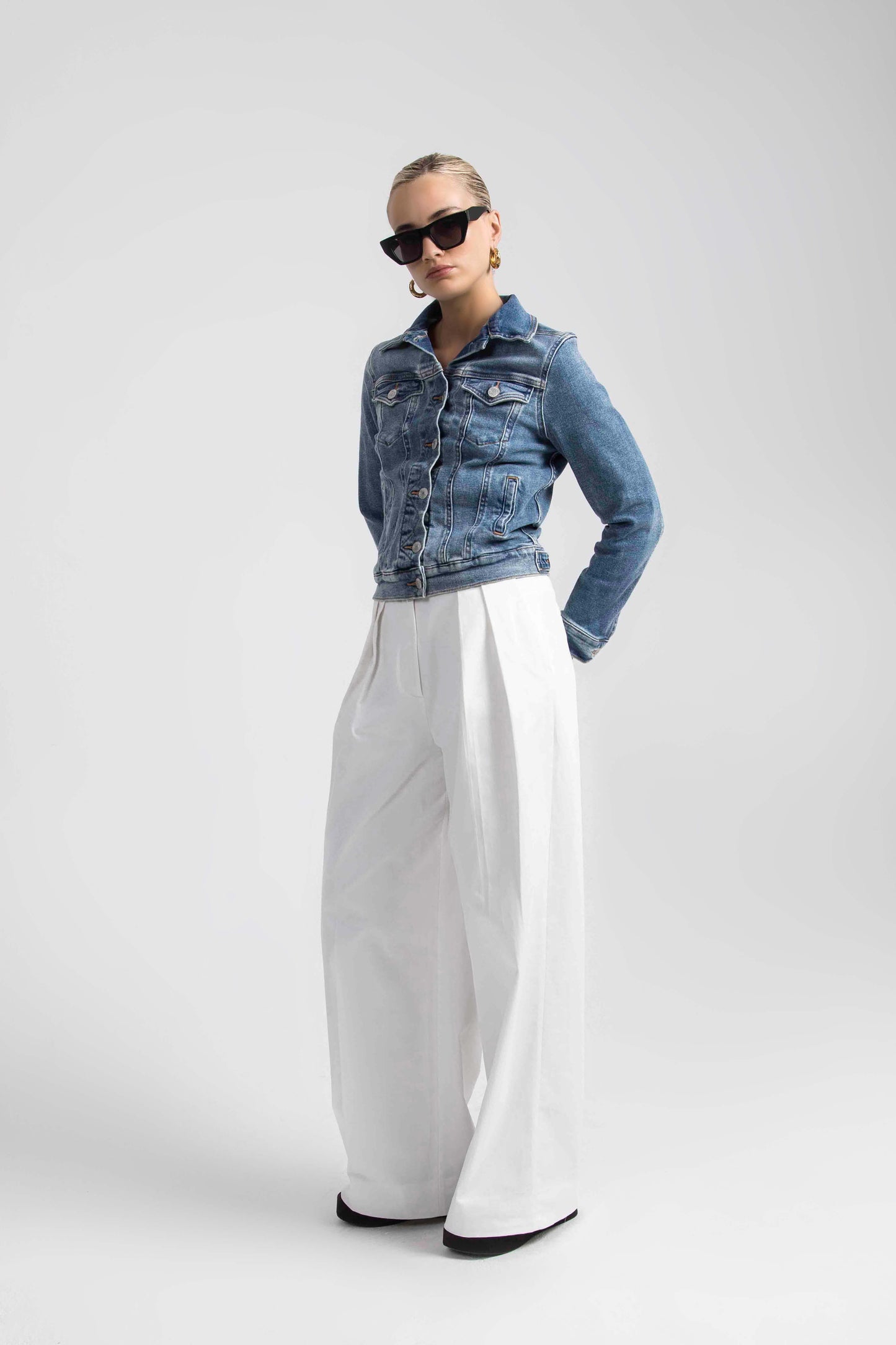 Kiara Classic Denim Jacket Miami Beach