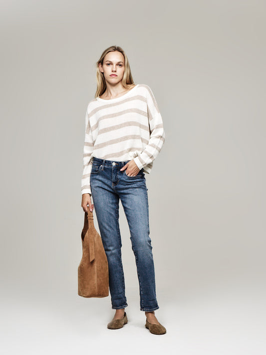 Carter Mid Rise Girlfriend Jeans Mid Vintage