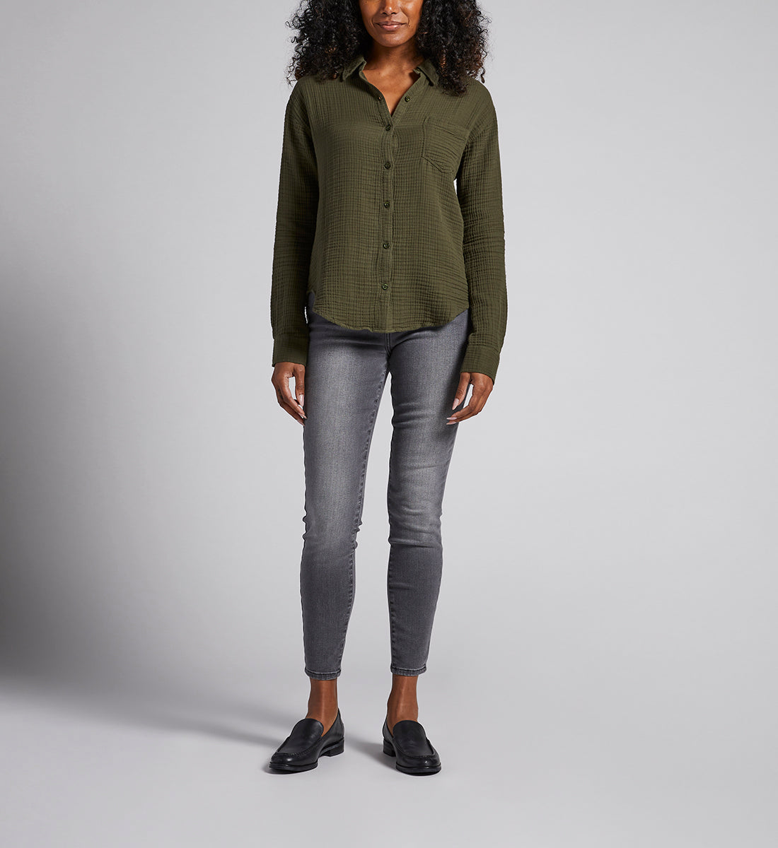 Textured Long-Sleeve Tunic