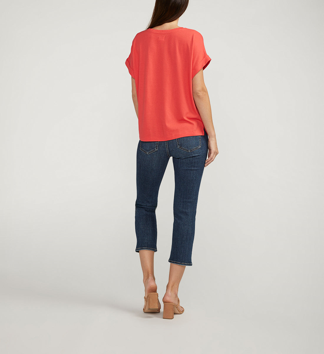 Drapey Luxe Tee Salsa