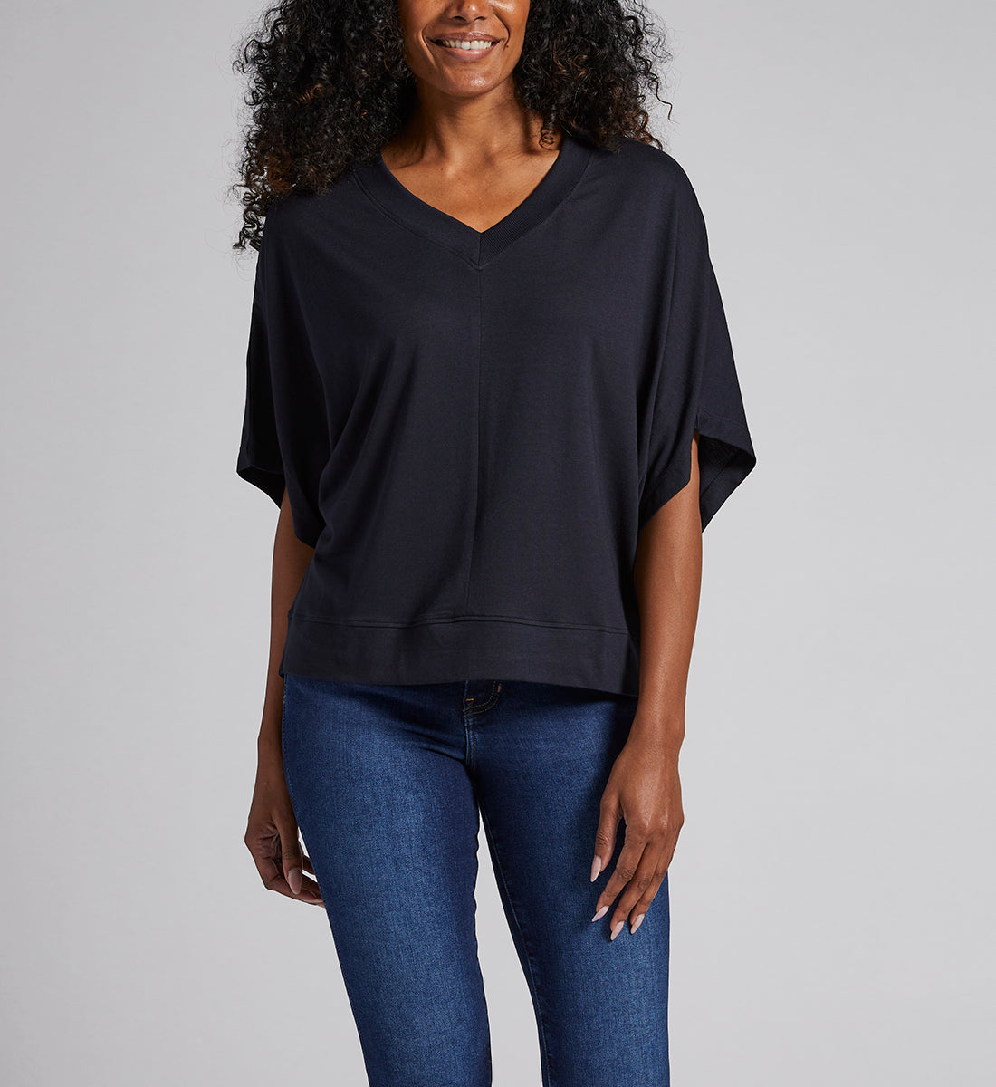 V-Neck Dolman Sleeve Top