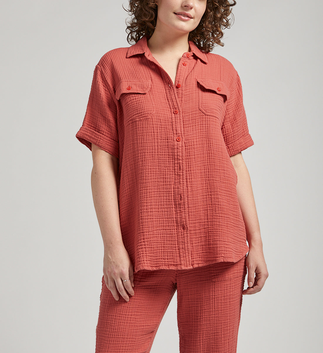 Textured Short-Sleeve Shirt