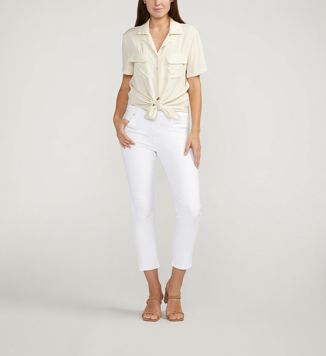 Cassie Mid Rise Cropped Pants