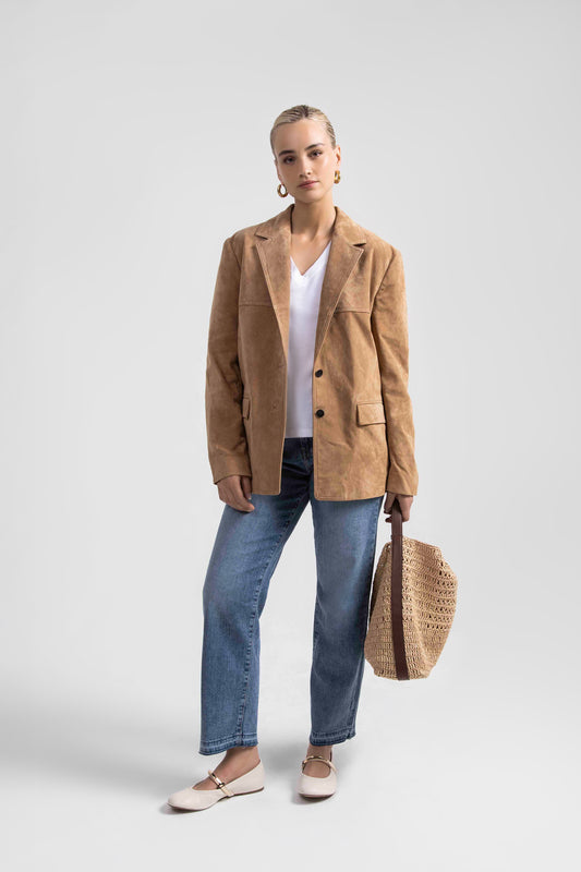 Rachel High Rise Relaxed Tapered Leg Jeans Blue Jasmine
