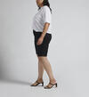 Maddie Mid Rise Bermuda Pull-On Short Plus Size, Black, hi-res image number 2