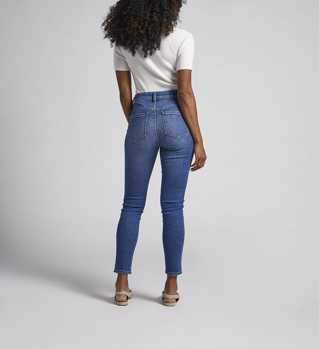Valentina High Rise Skinny Pull-On Jeans Back