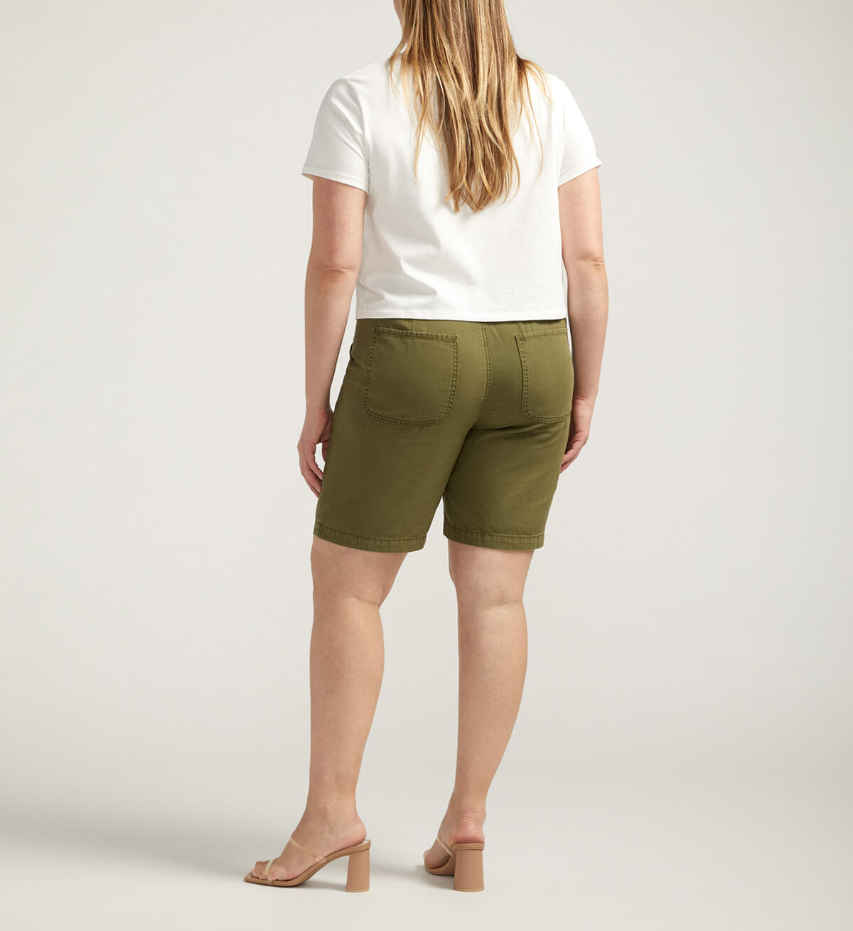 Tailored Shorts Plus Size, Moss, hi-res image number 1