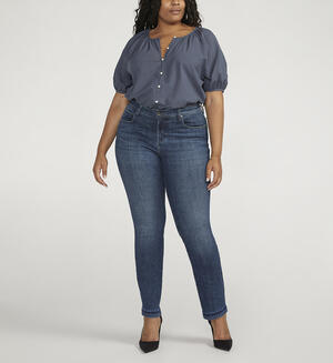 Ruby Mid Rise Straight Leg Jeans Plus Size