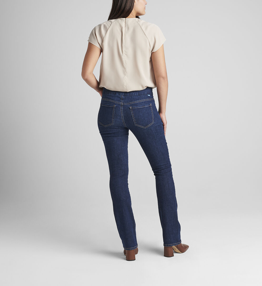 Paley Mid Rise Bootcut Pull-On Jeans Back