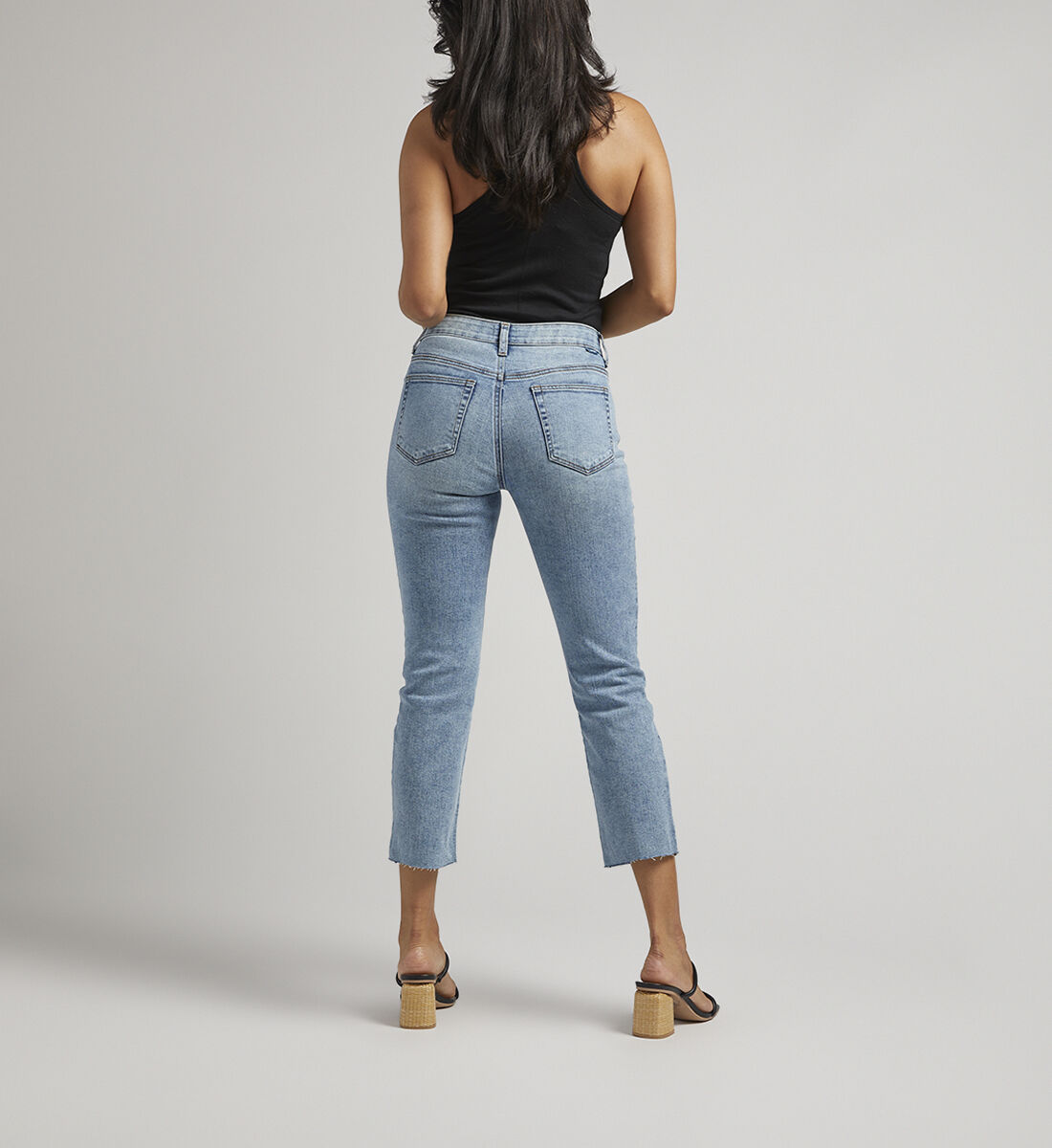 Buy Ruby Mid Rise Straight Cropped Jeans for USD 78.00 | Jag Jeans