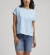 Drapey Luxe Tee, Blue, hi-res image number 0