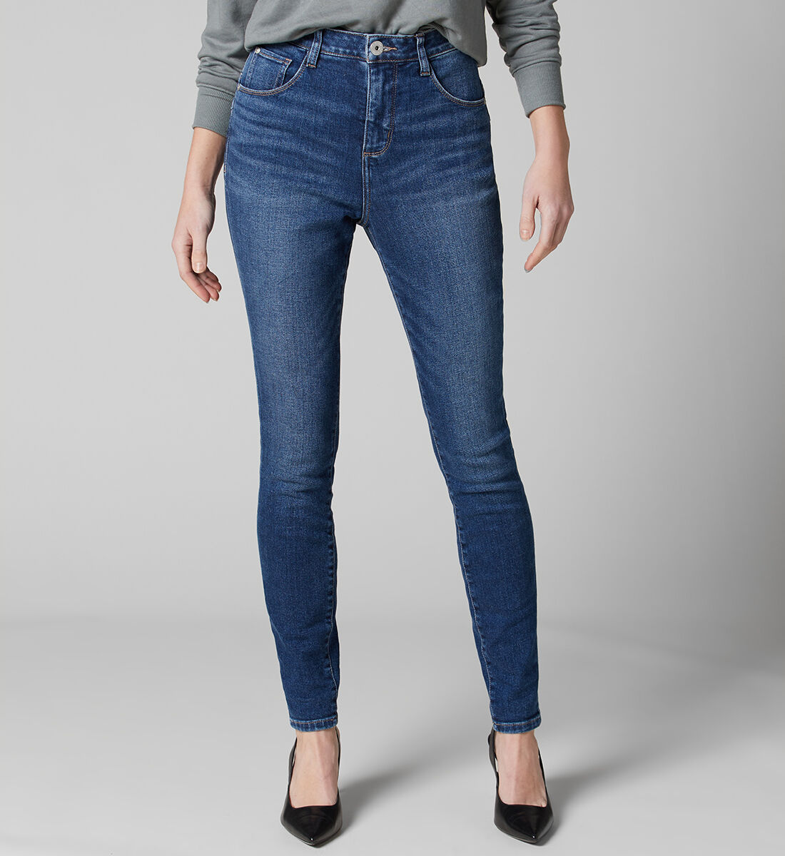 Cecilia High Rise Skinny Jeans Side