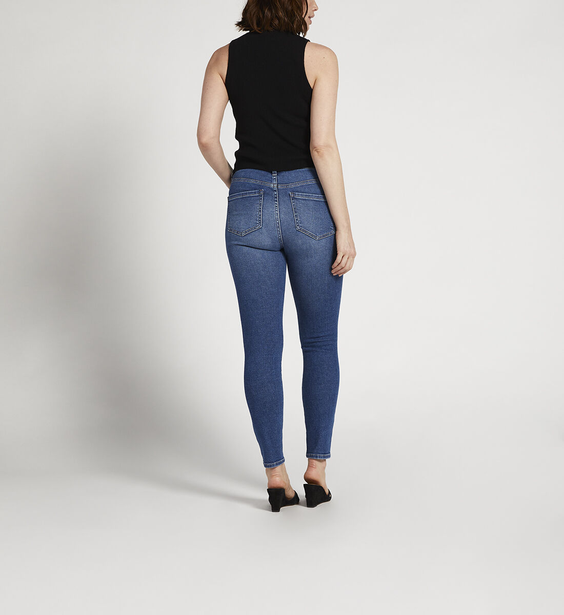 Valentina High Rise Skinny Jeans Petite Back