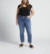 Ruby Mid Rise Straight Crop Jeans Plus Size, , hi-res image number 0
