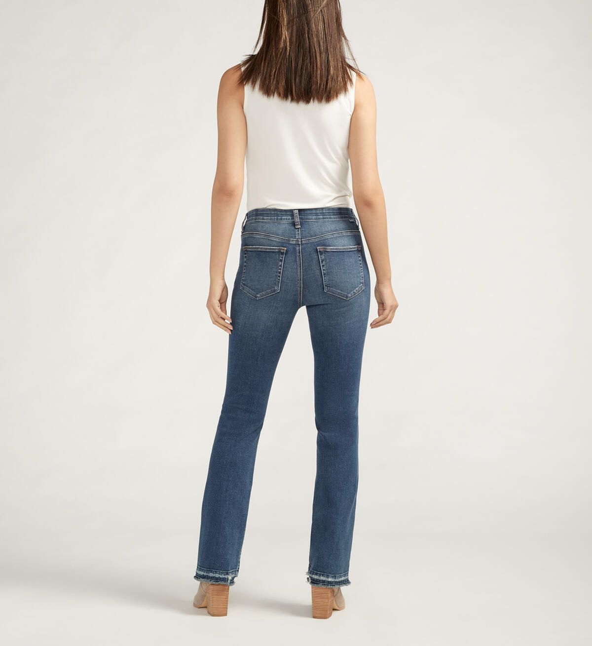 Eloise Mid Rise Bootcut Jeans, Alfresco Blue, hi-res image number 1