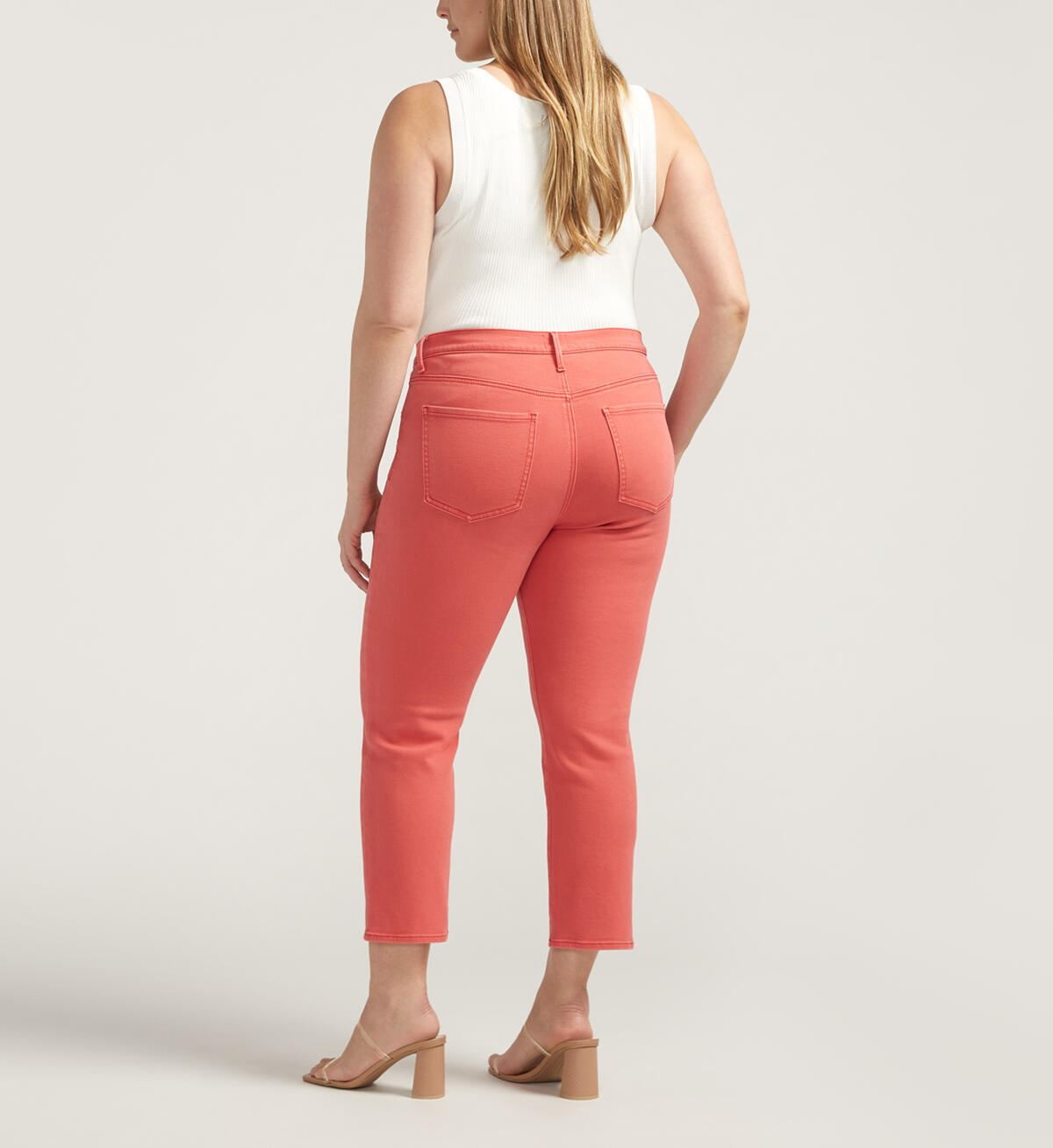 Cassie Mid Rise Cropped Pants Plus Size, , hi-res image number 1