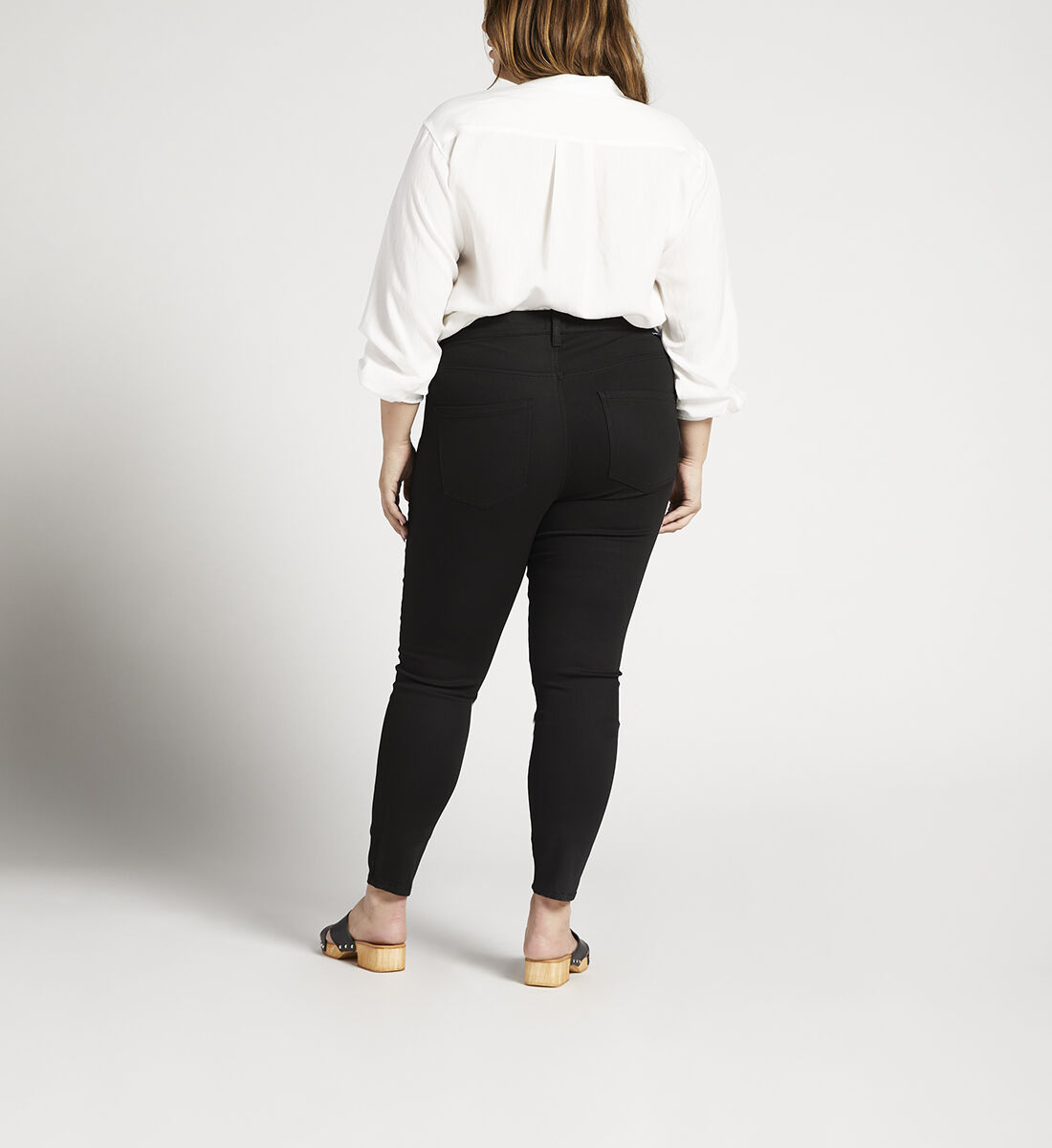 Valentina High Rise Skinny Pull-On Jeans Plus Size Back