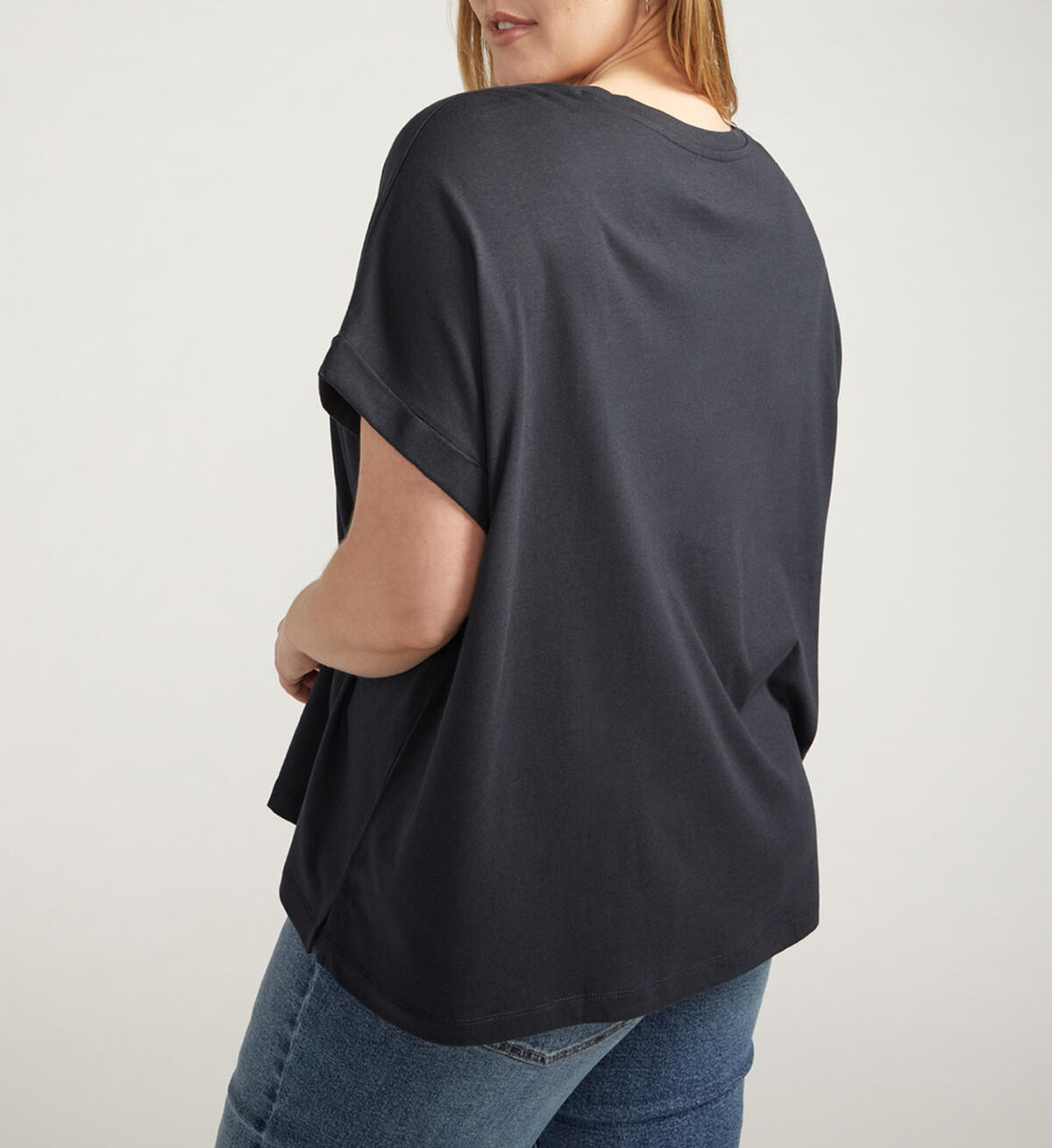 Drapey Luxe Tee Plus Size, , hi-res image number 3
