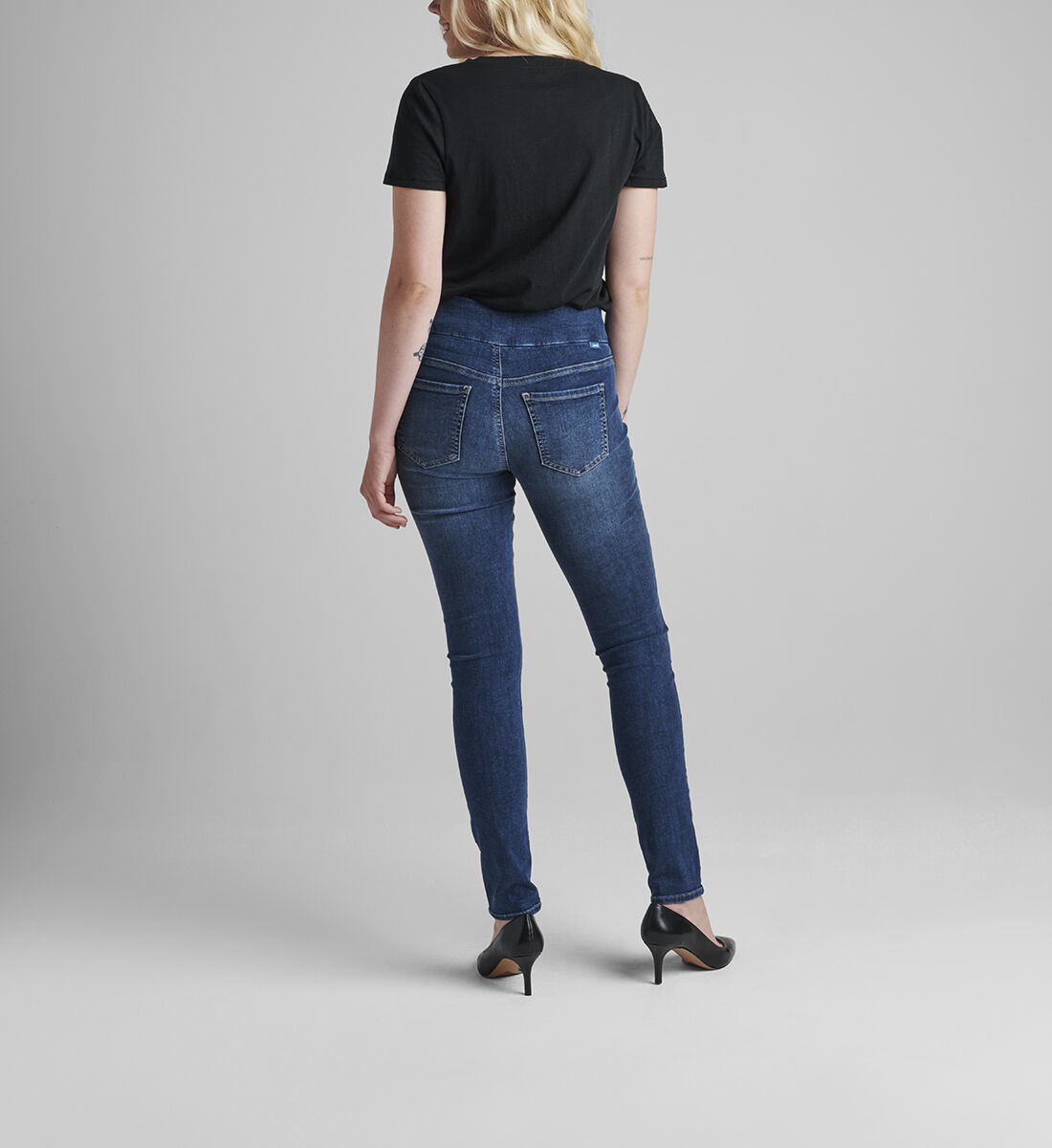 Nora Mid Rise Skinny Pull-On Jeans Back