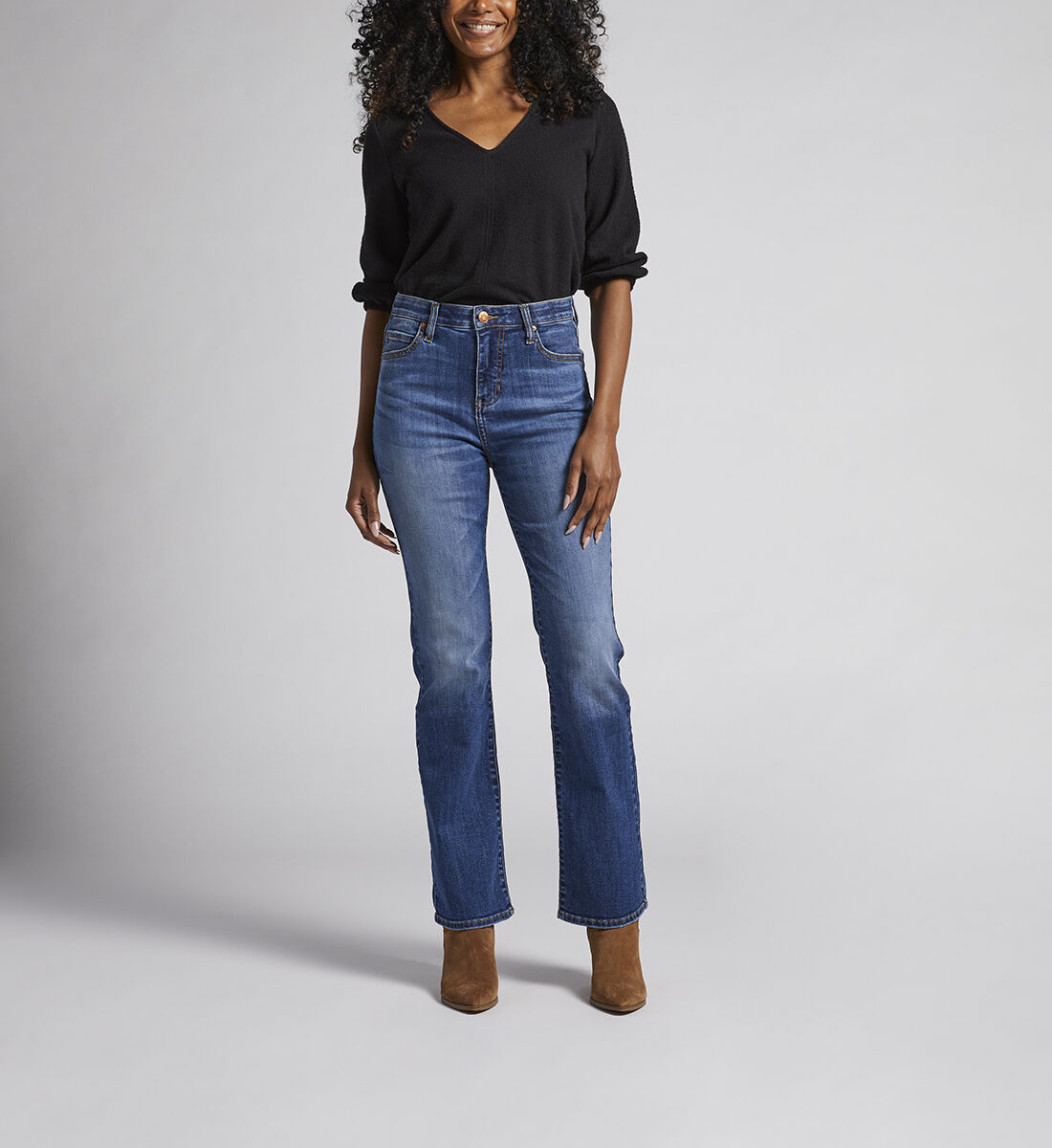 Phoebe High Rise Bootcut Jeans Front