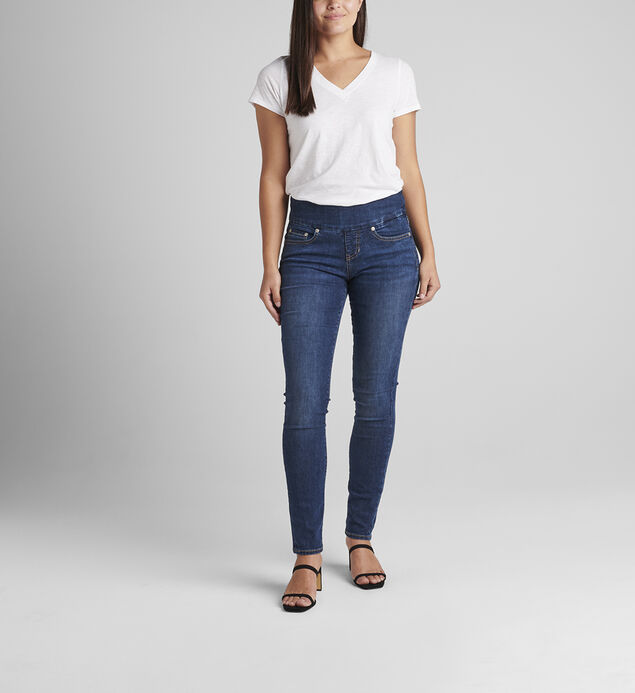 Nora Mid Rise Skinny Pull-On Jeans