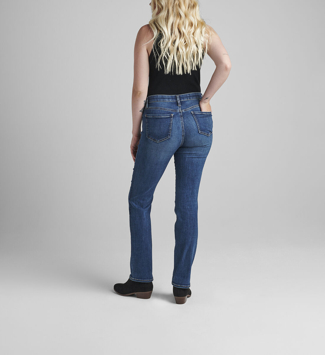 Eloise Mid Rise Bootcut Jeans Back