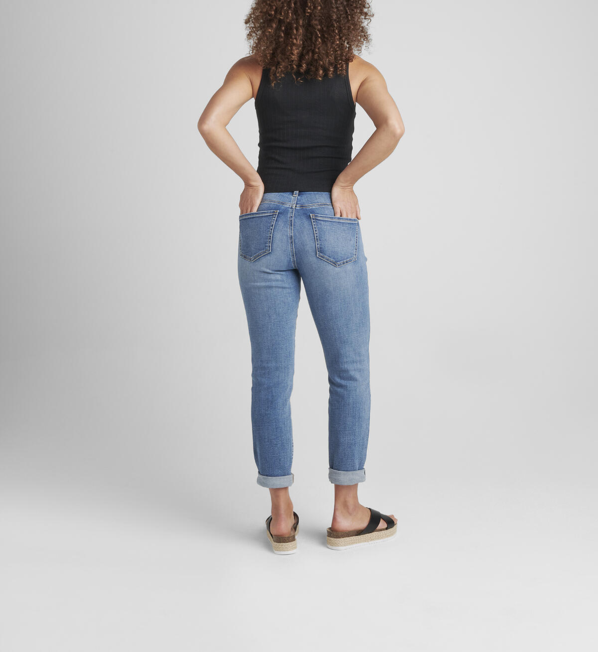 Carter Mid Rise Girlfriend Jeans Petite, , hi-res image number 1