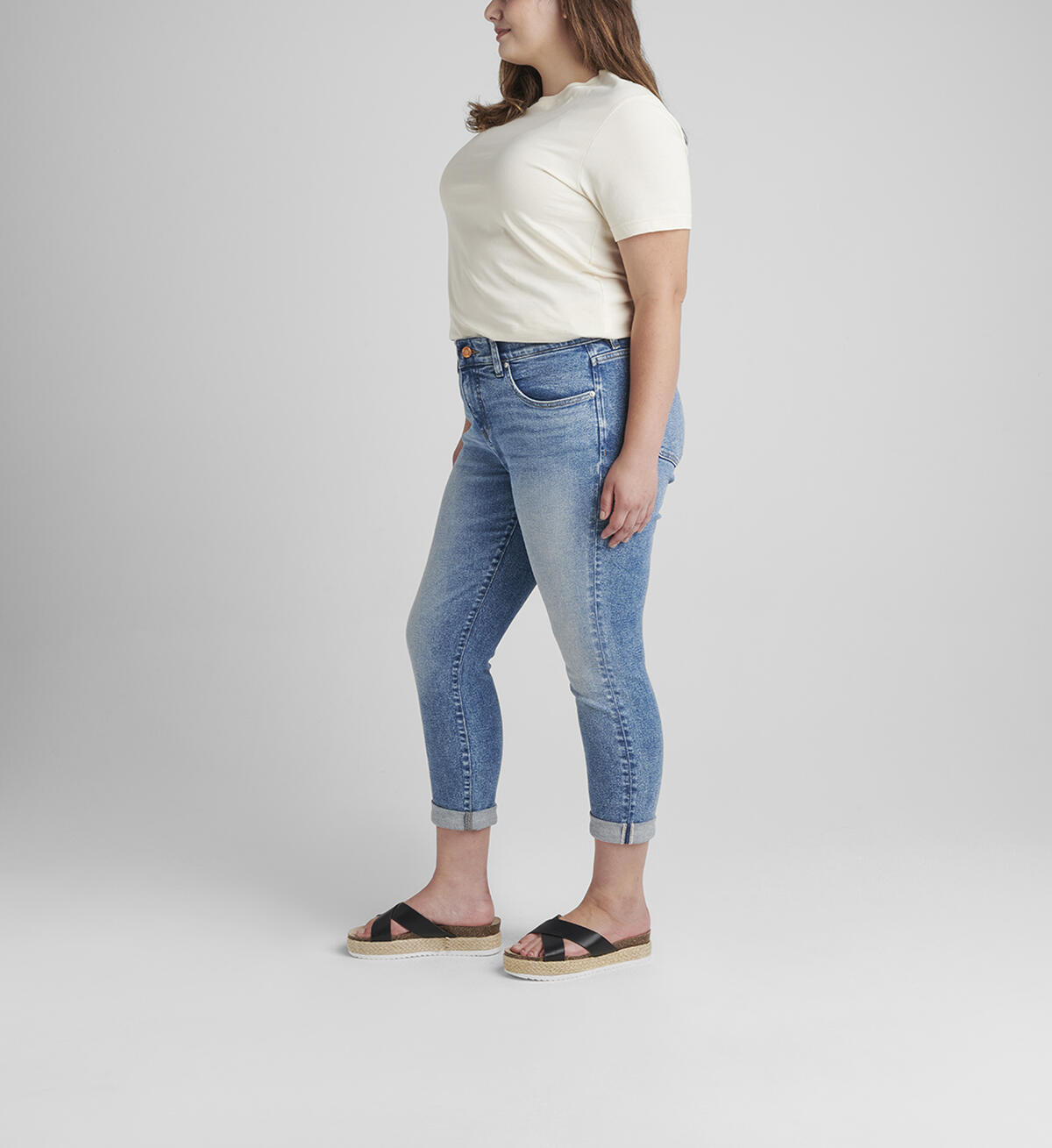 Carter Mid Rise Girlfriend Jeans Plus Size, , hi-res image number 2