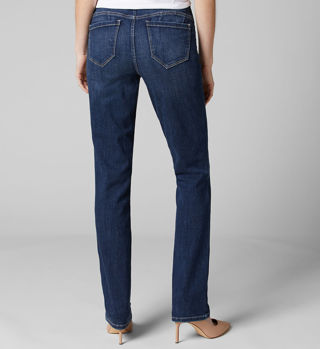 Ruby Mid Rise Straight Leg Jeans Back
