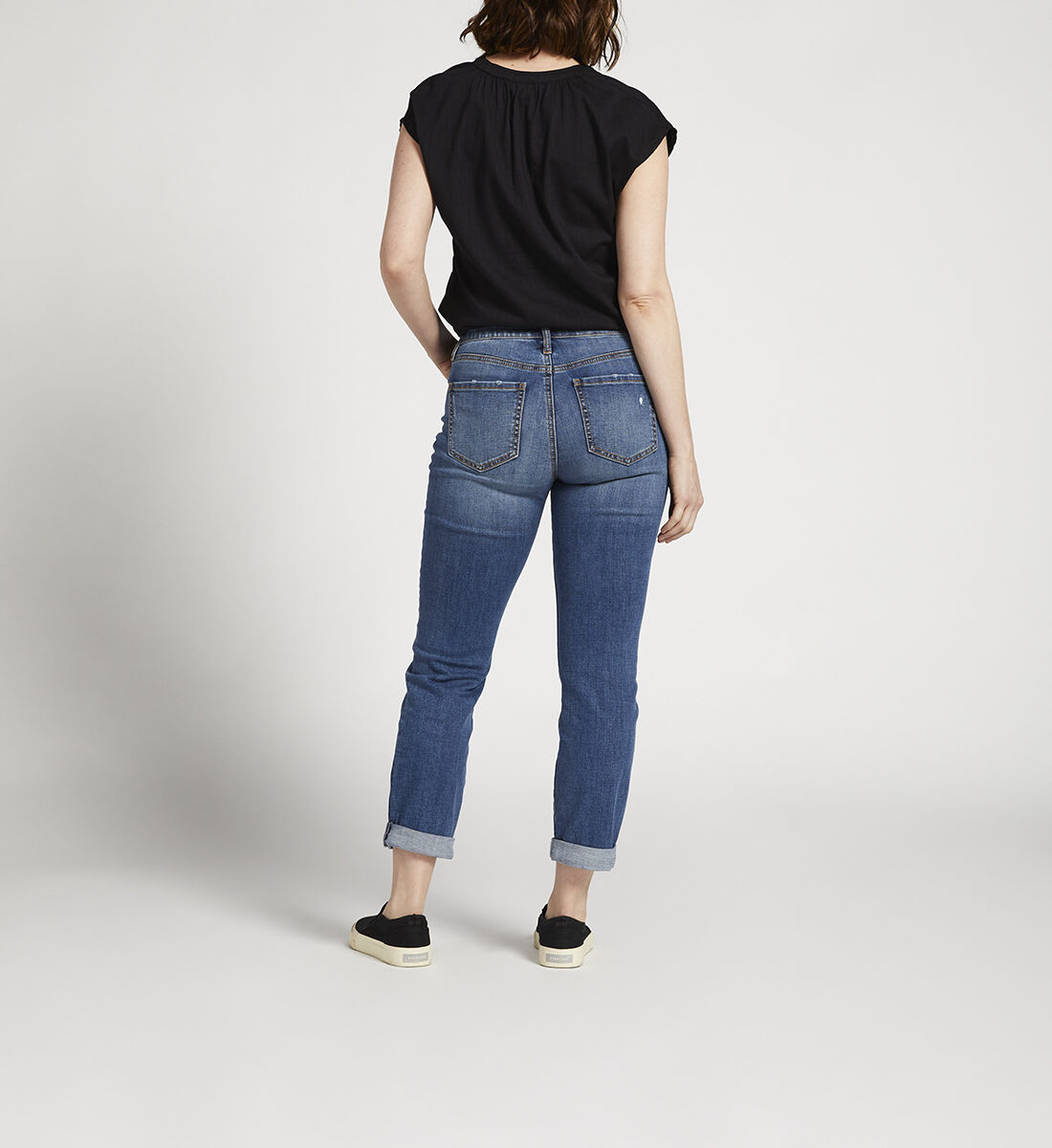 Carter Mid Rise Girlfriend Jeans Back