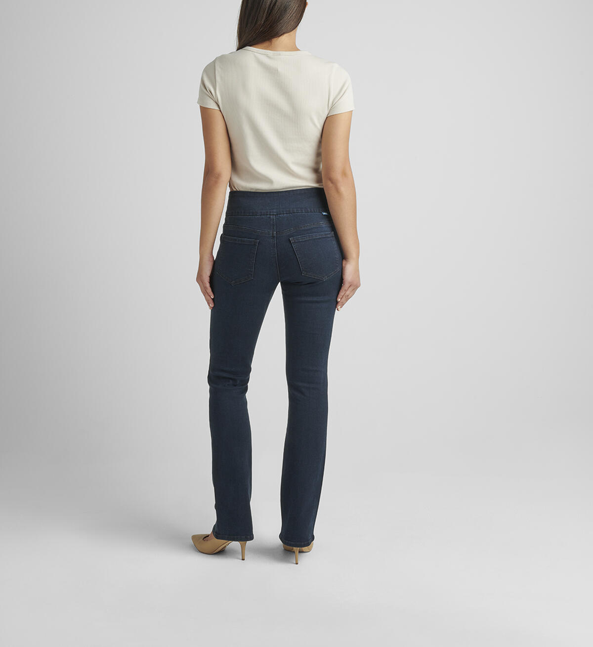 Paley Mid Rise Bootcut Pull-On Jeans Petite, , hi-res image number 1