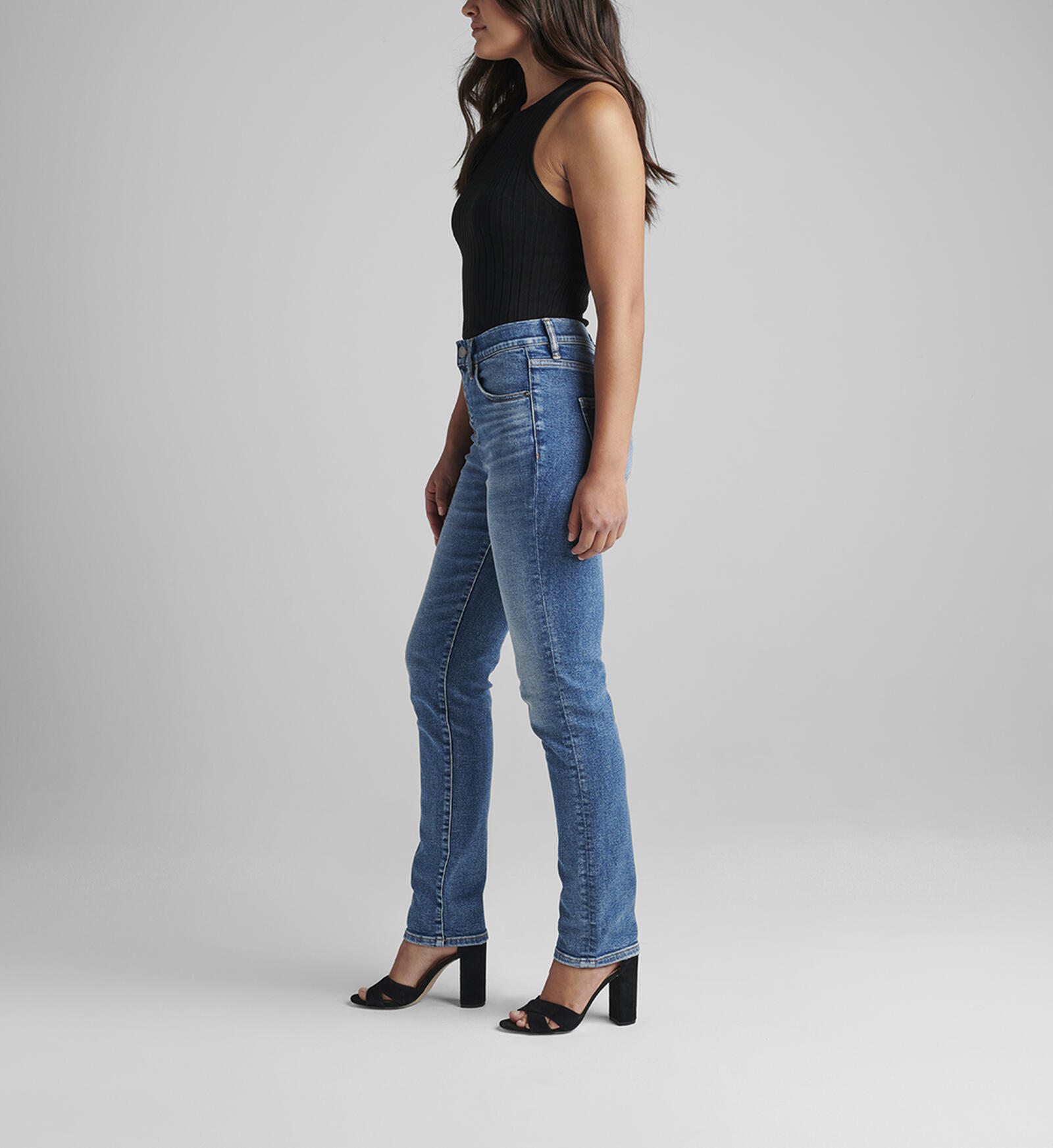 Buy Valentina High Rise Straight Leg Pull-On Jeans for USD 29.00