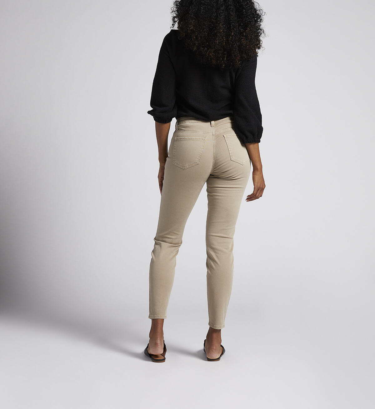 Cecilia Mid Rise Skinny Pants, Taupe, hi-res image number 1