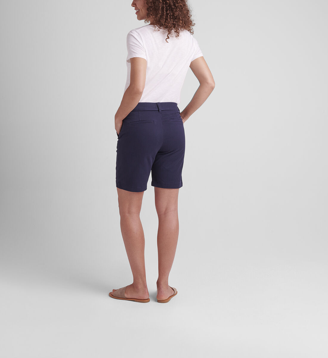 Maddie Mid Rise 8-inch Pull-On Short,Navy Back