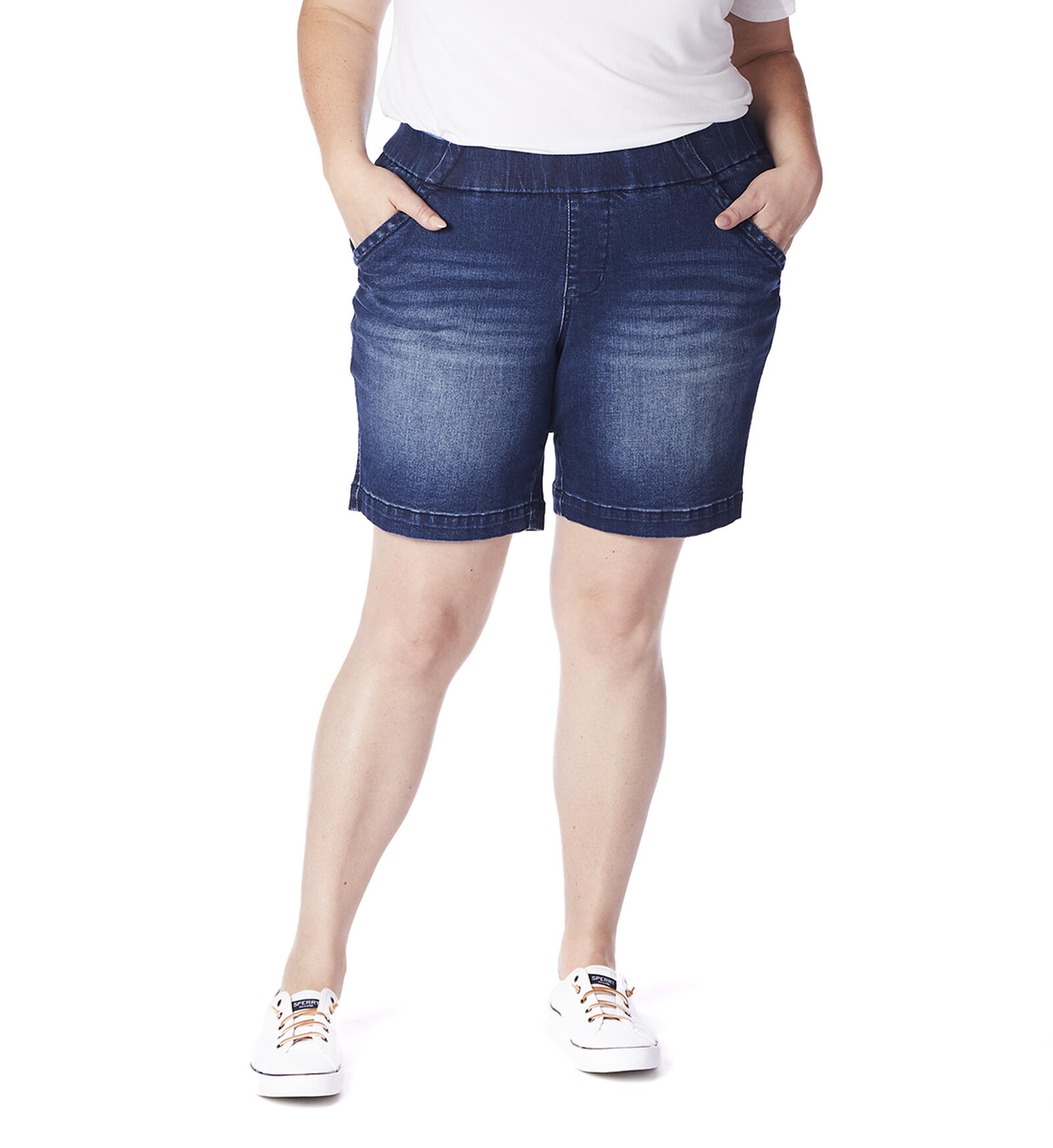 Buy Gracie Mid Rise Short Plus Size for USD 20.00 | Jag Jeans US New
