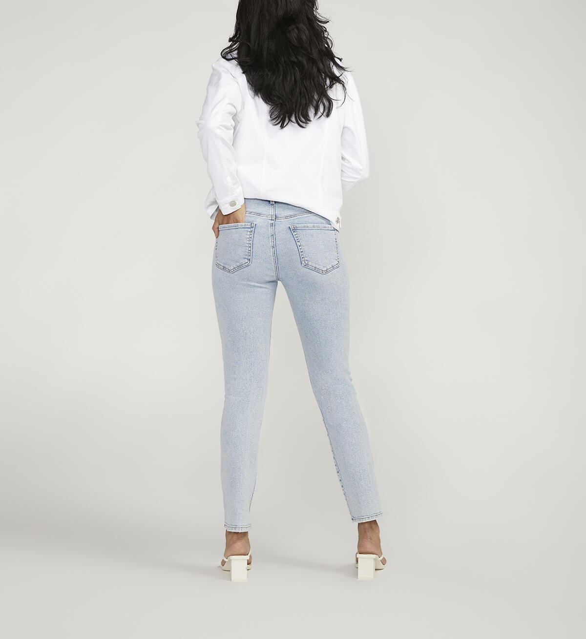 Cassie Mid Rise Straight Leg Jeans, Bali Blue, hi-res image number 1