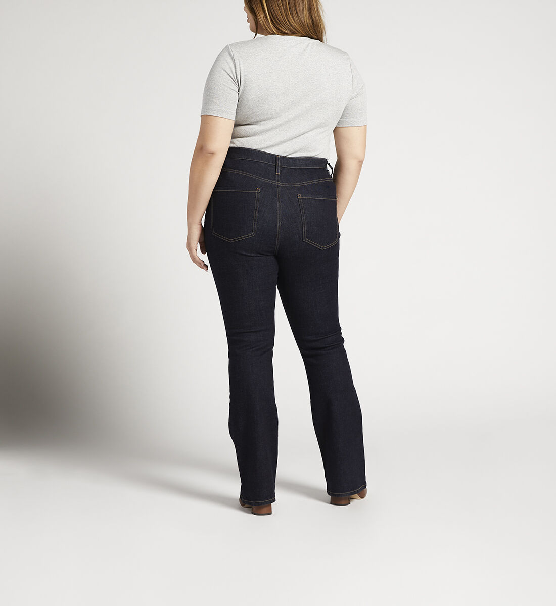 Phoebe High Rise Bootcut Jeans Plus Size Back