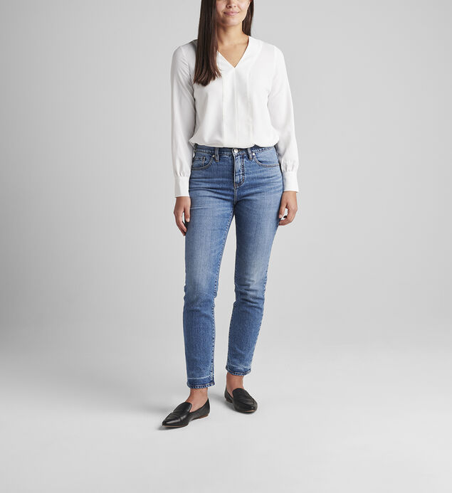 Stella High Rise 30-inch Straight Leg Jeans