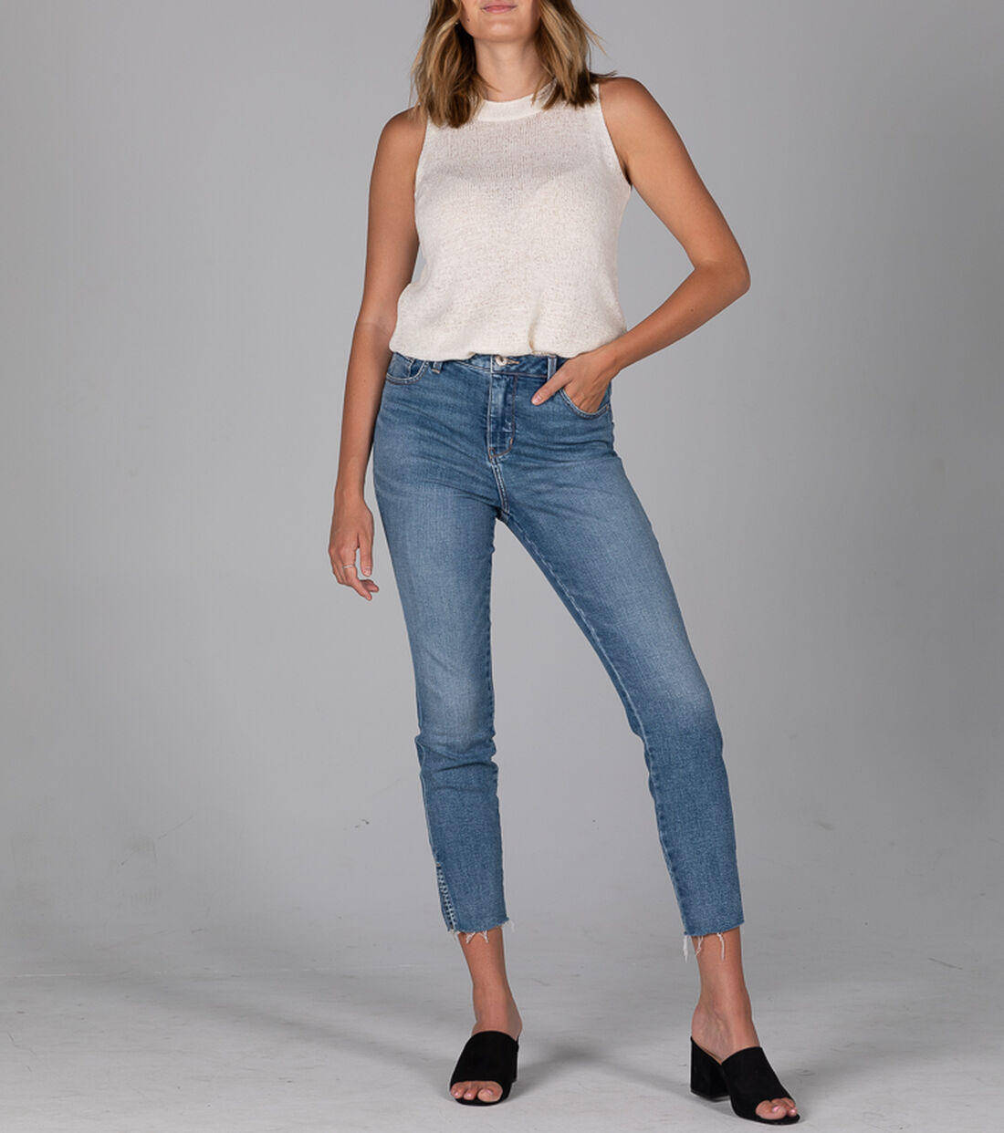 Viola High Rise Ankle Skinny Jeans Front