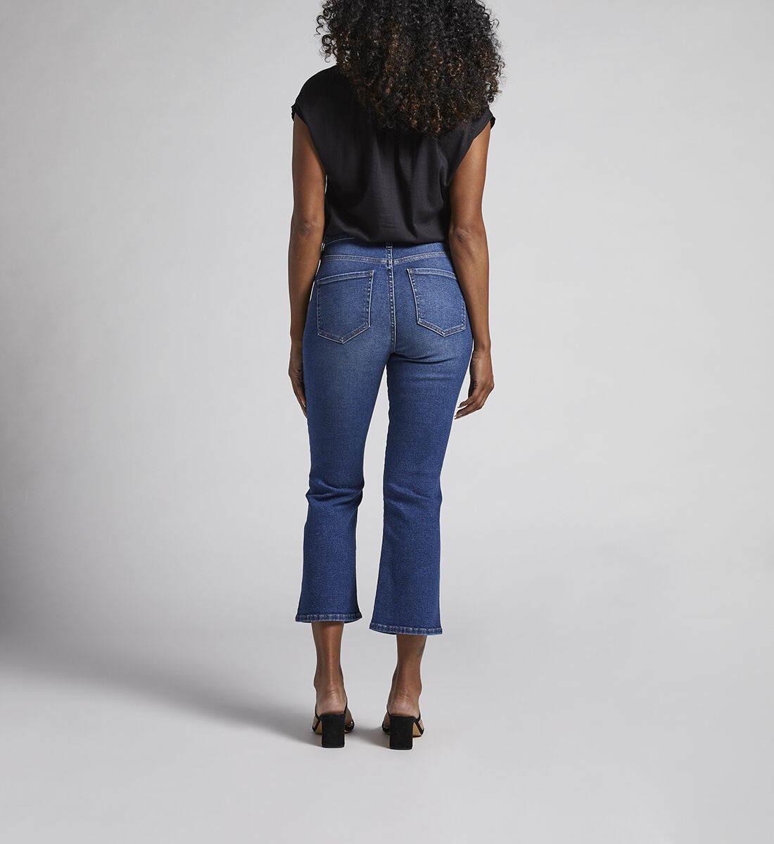 Phoebe High Rise Cropped Bootcut Jeans Back