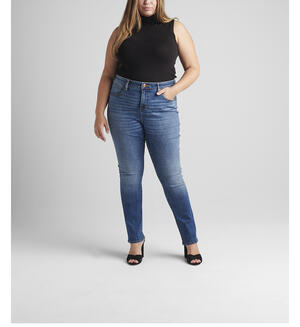 Ruby Mid Rise Straight Leg Jeans Plus Size