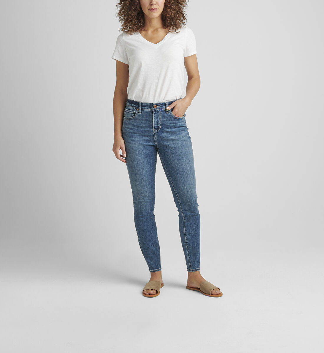 Viola High Rise Skinny Jeans Front