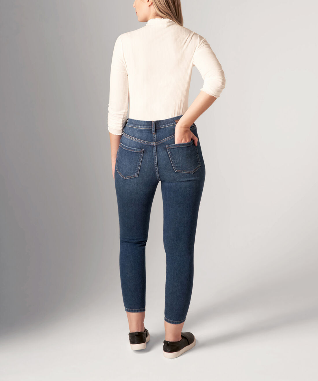 Valentina High Rise Skinny Pull-On Jeans Back