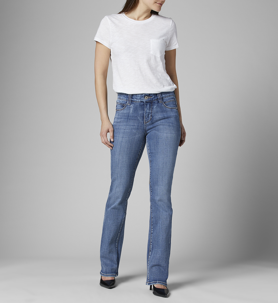 Eloise - Women's Petite Bootcut Jeans Medium Indigo | JAG® Jeans USA
