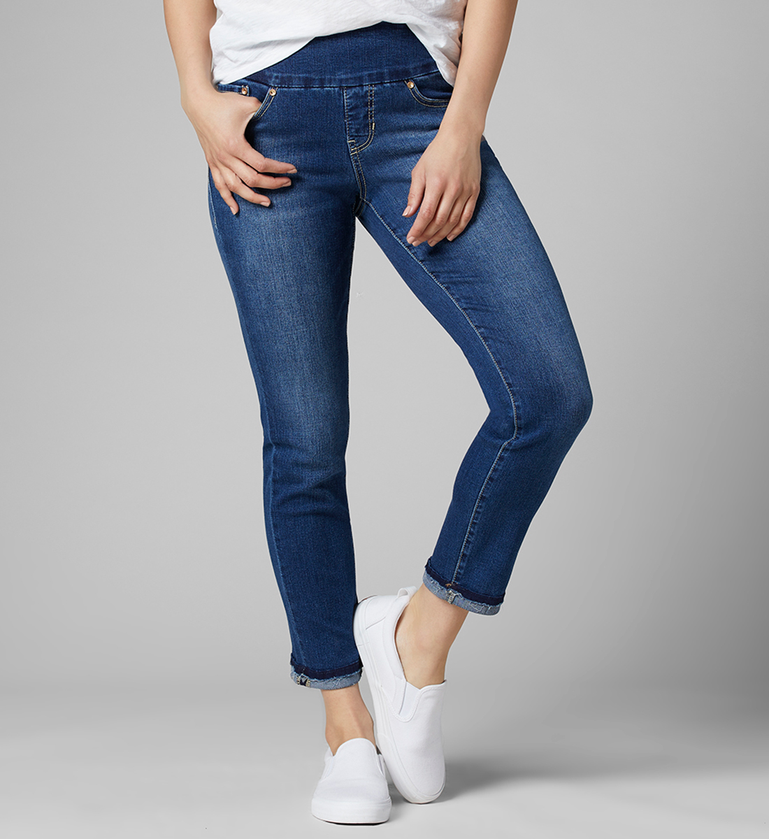 Amelia Pull-On Jeans - Women's Slim Ankle Medium Indigo | JAG® Jeans USA