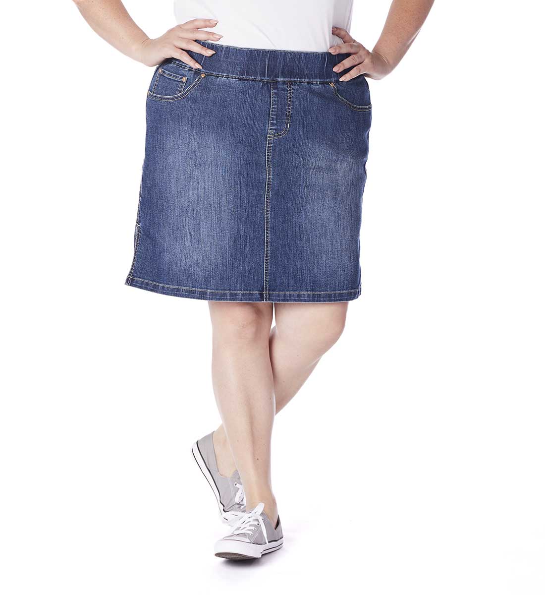 Jag Jeans Womens Size Plus on The Go Skort 