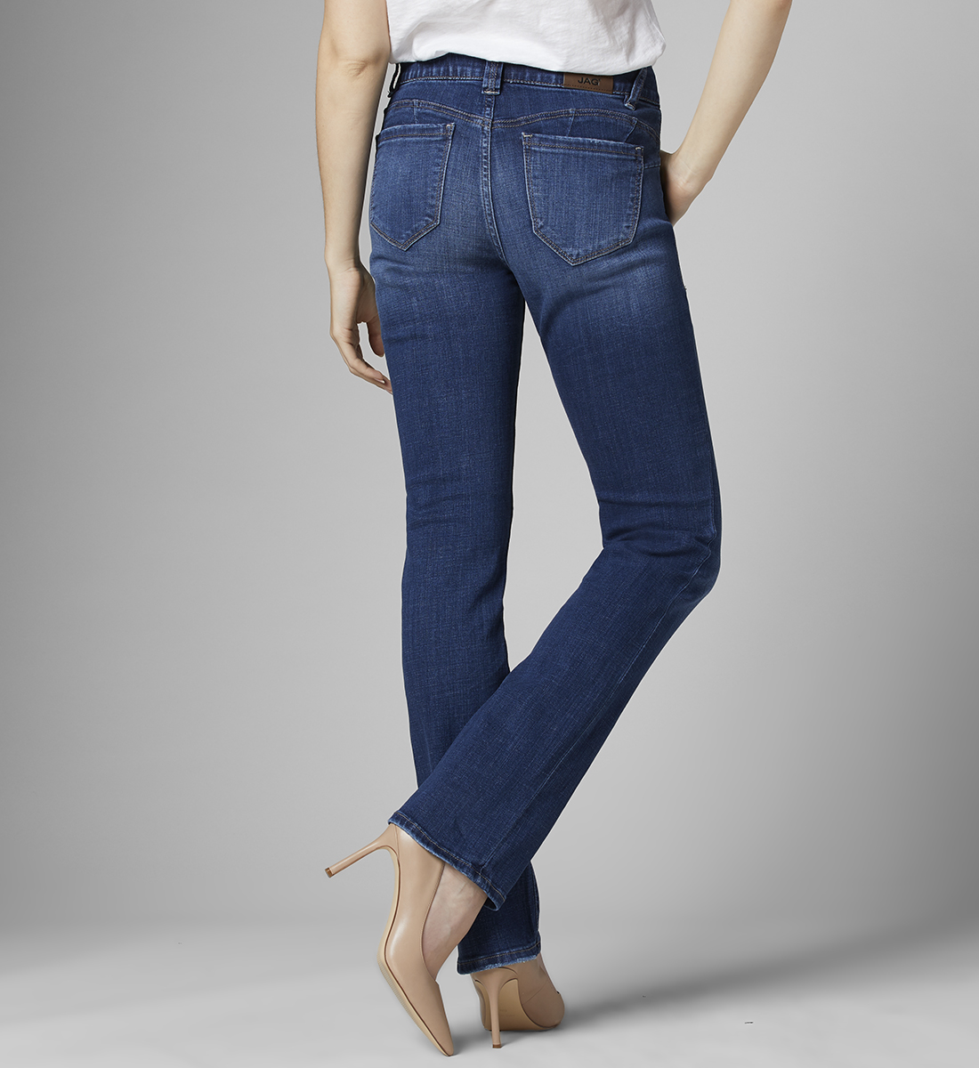 jag jeans high rise straight leg pull on